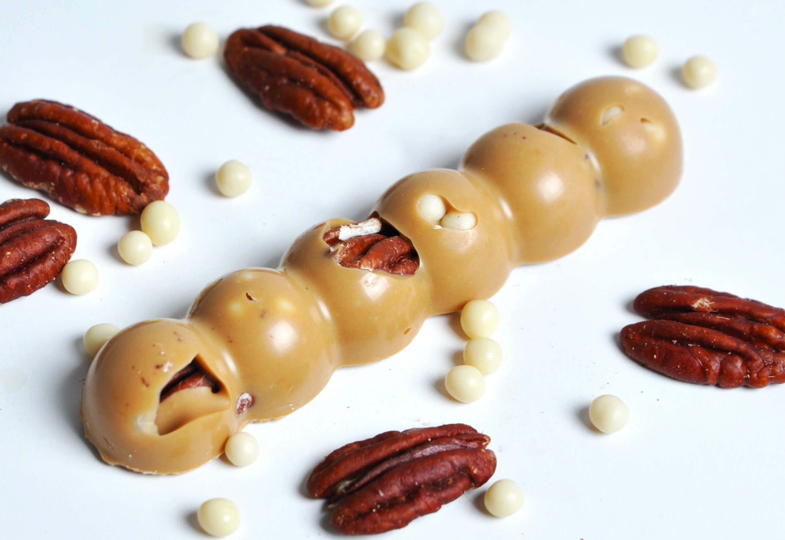 Karamellás tejcsoki, pekándió – snack